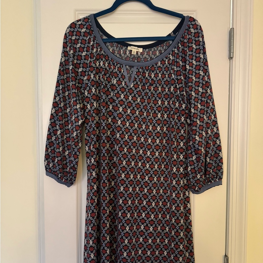 Max Studio blue and red  business dress